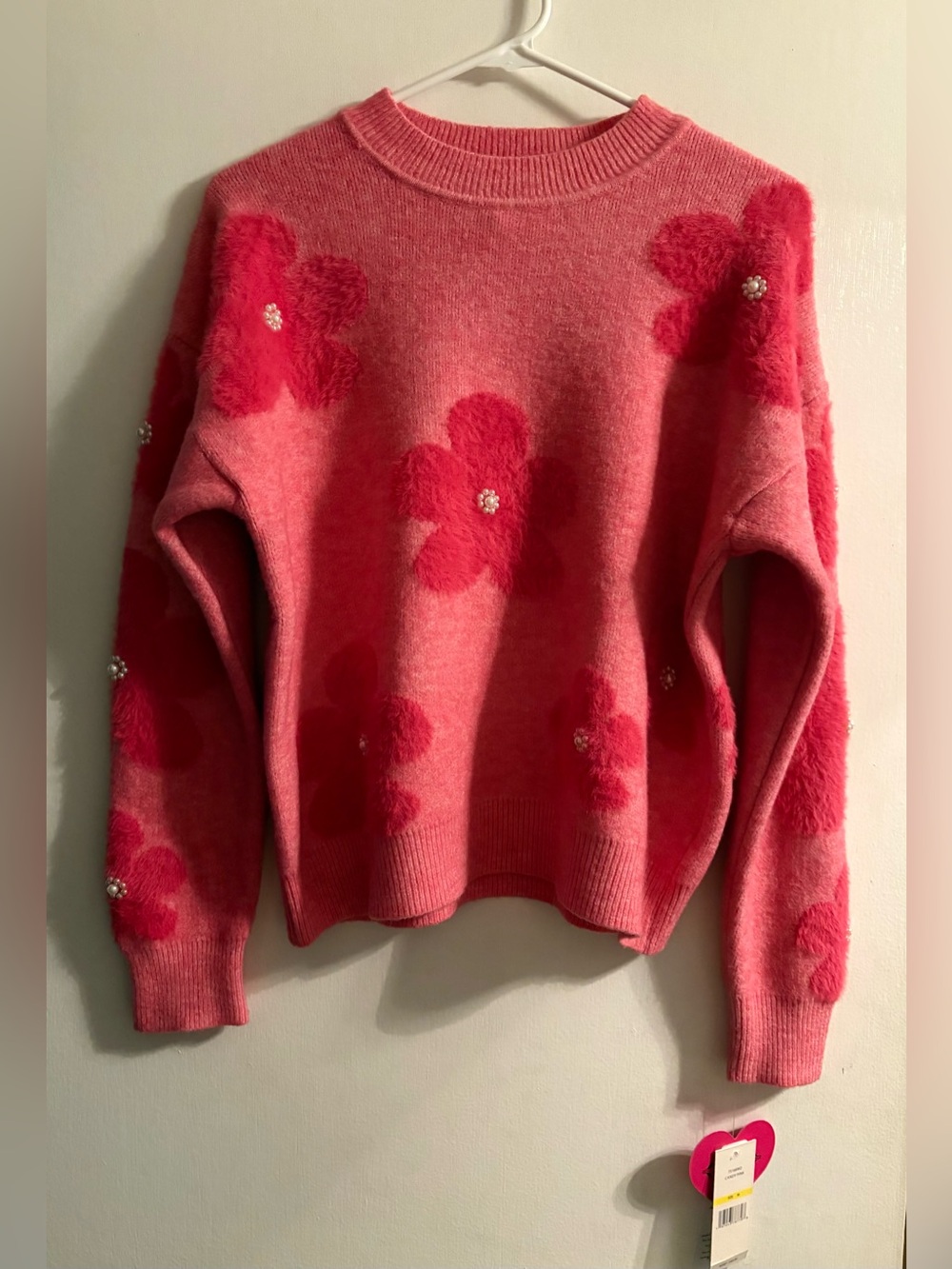 NWT Nanette Lepore Sweater with Pearl Accents